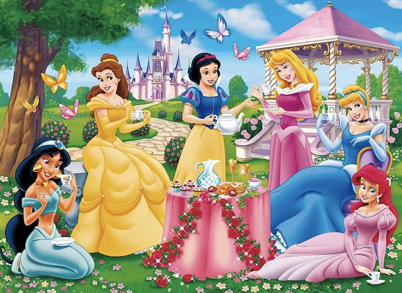 Prințese Disney - timpul pentru ceai :) jigsaw puzzle online
