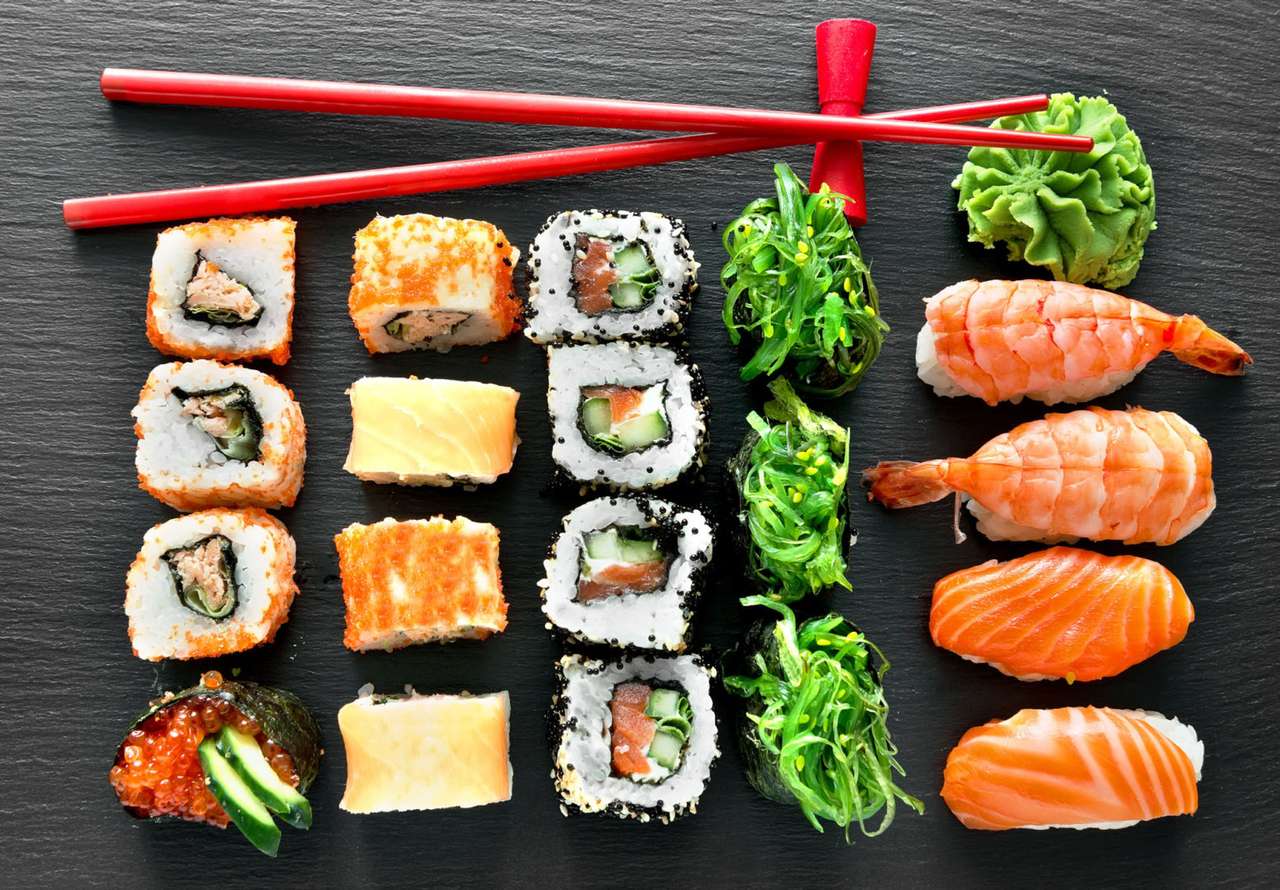 Stukjes Sushi legpuzzel online