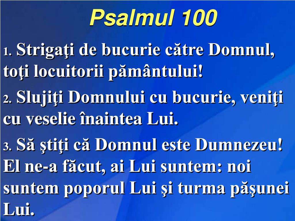 Psalmul 100 Online-Puzzle