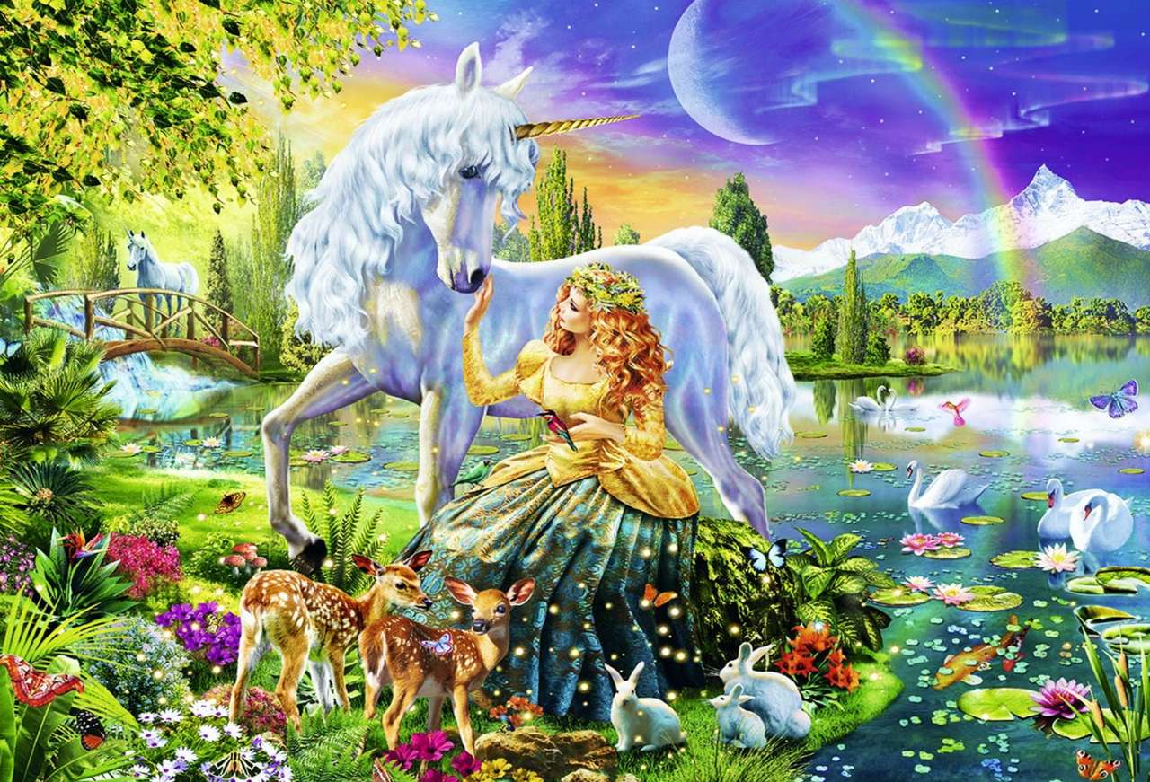 Prinzessin am See Online-Puzzle