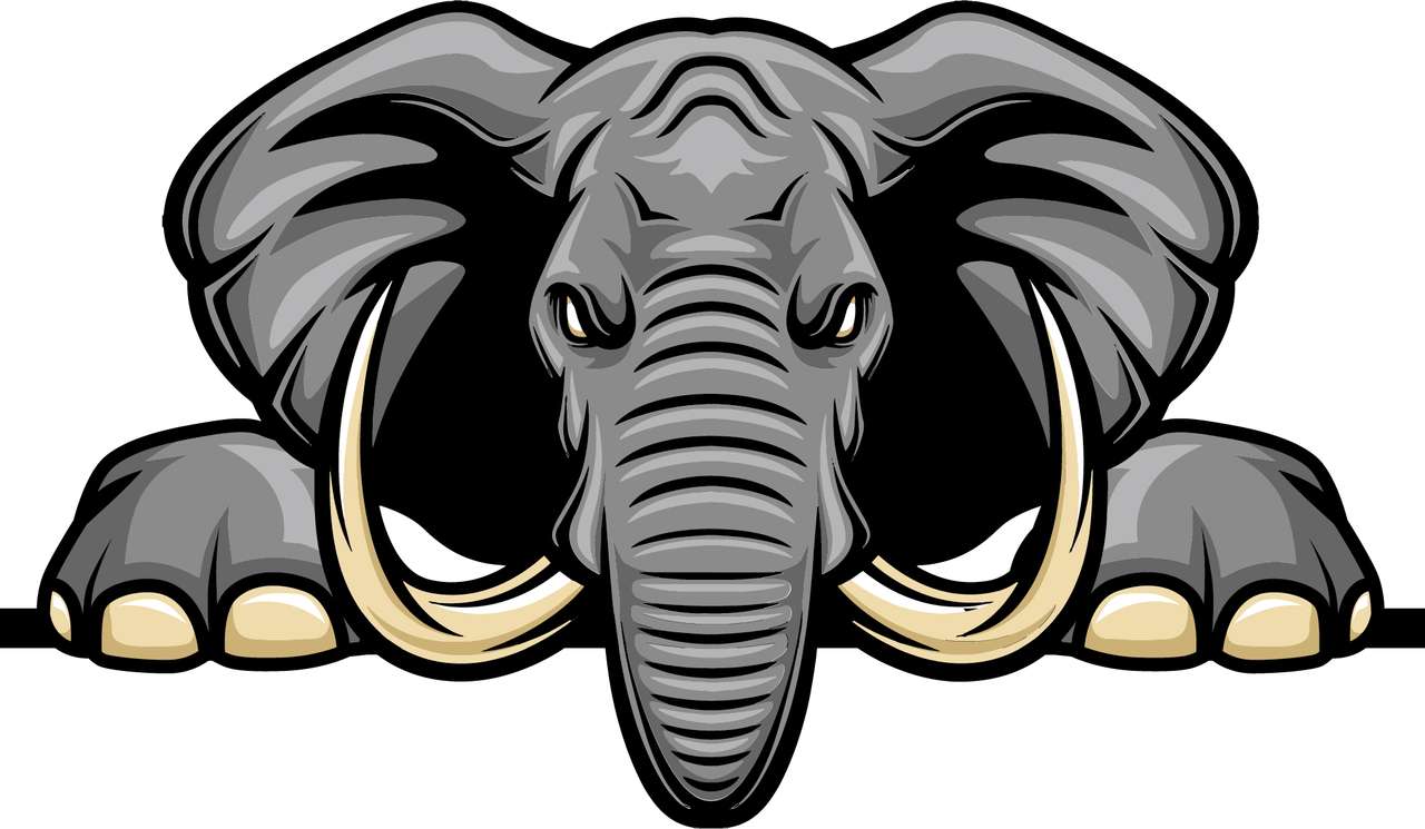 Slon Peekaboo skládačky online