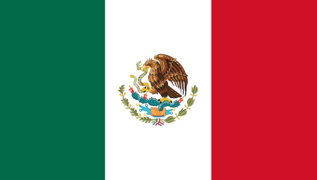 Flagge von Mexiko-Stadt, Mexiko Online-Puzzle