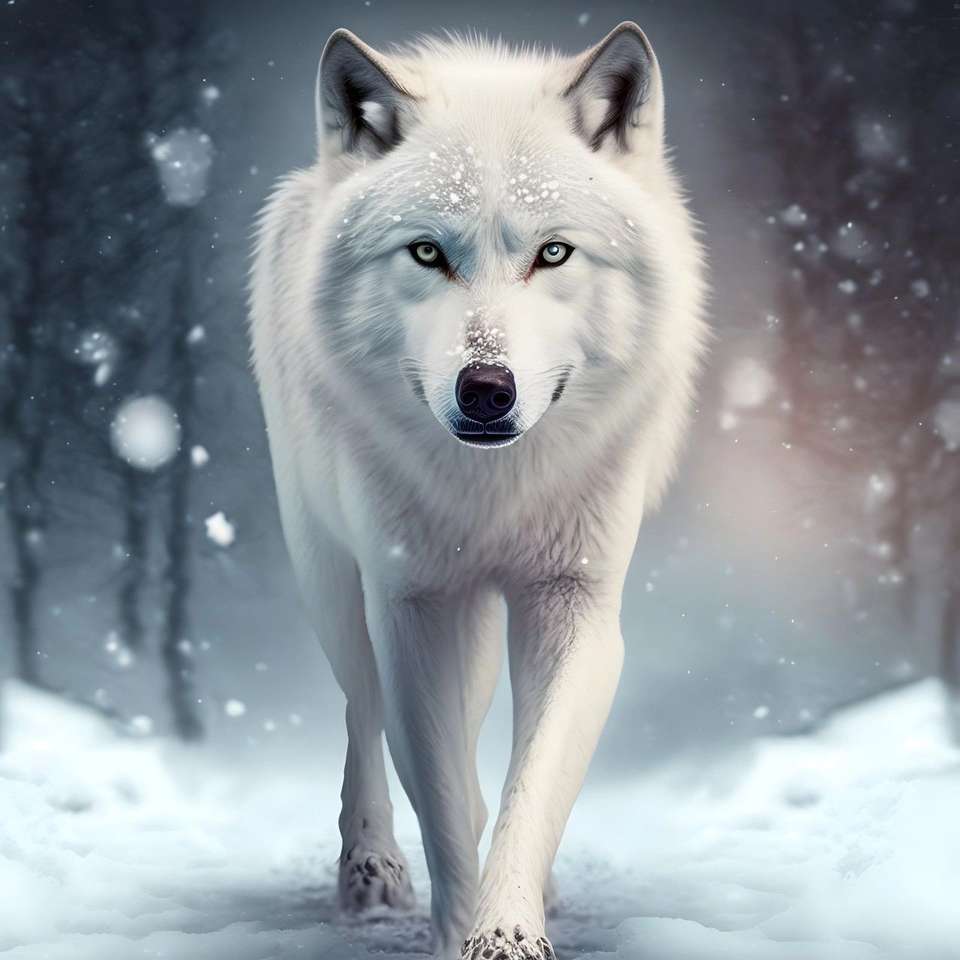 fantôme le loup blanc puzzle en ligne