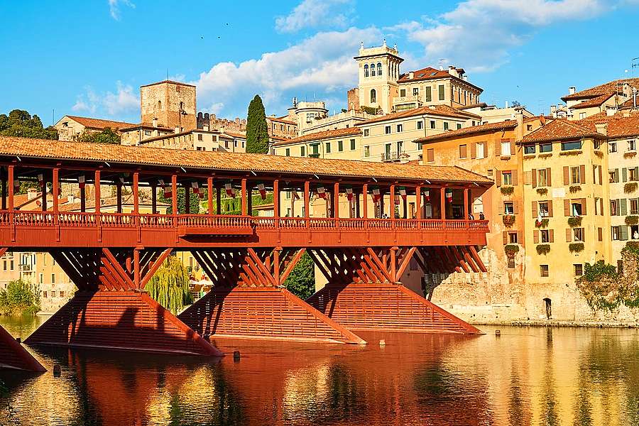 Ponte Vecchio - Bassano del Grappa (Italie) puzzle en ligne