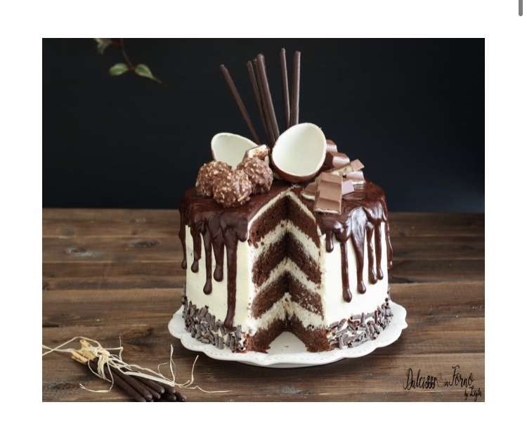 шоколадный торт онлайн-пазл