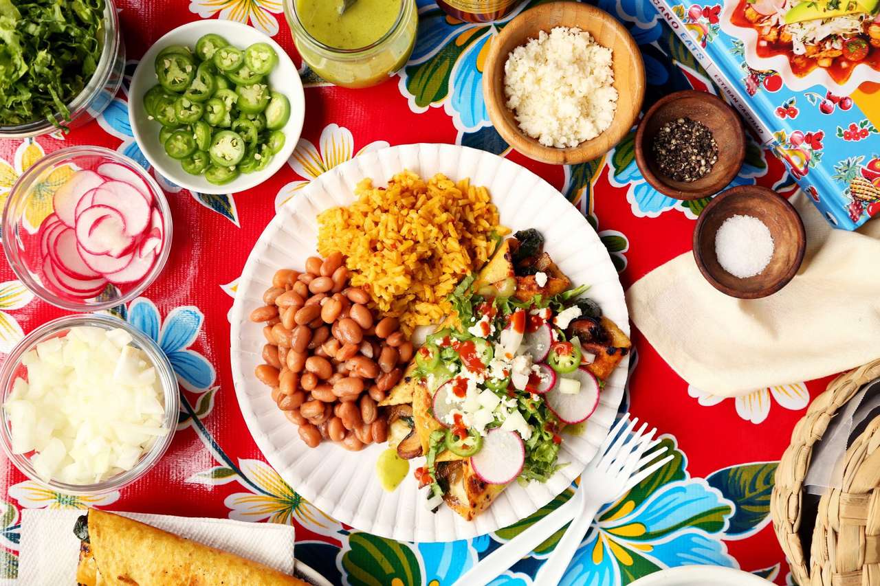 Vegetáriánus Enchiladas online puzzle