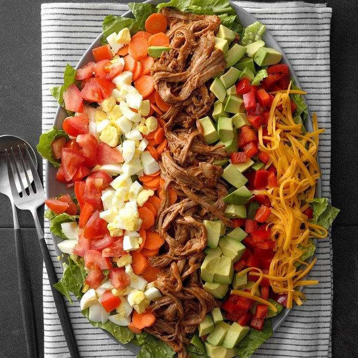 BBQ Varkensvlees Cobb Salade online puzzel