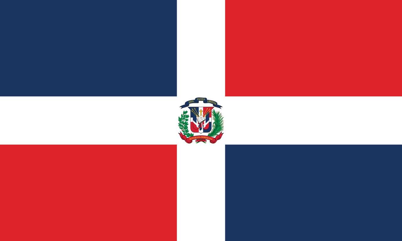 Dominikanska flaggan Pussel online