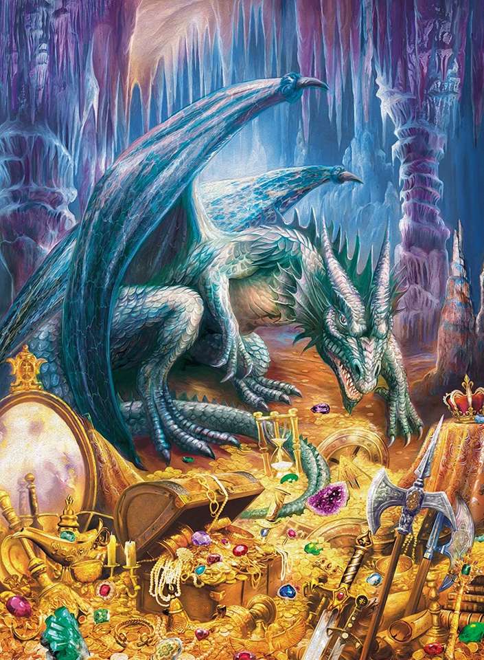 drago guardiano del tesoro puzzle online