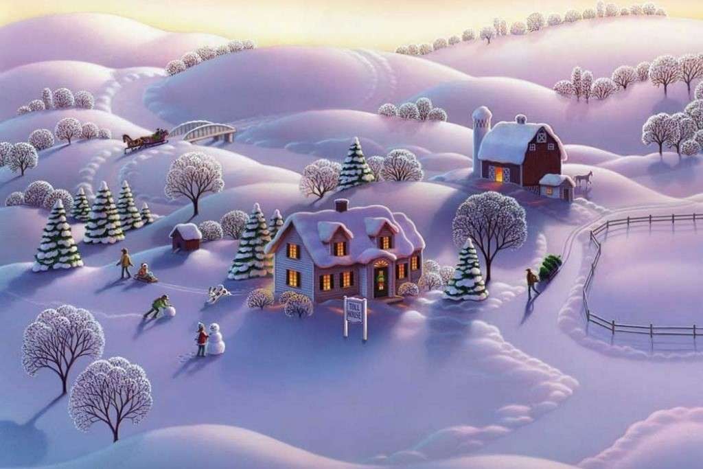 Vista de inverno puzzle online