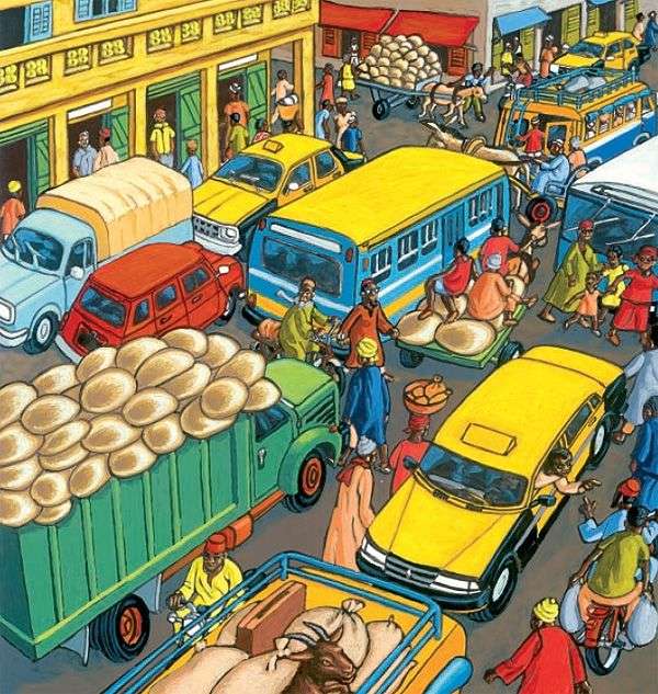 Vehicule pe stradă puzzle online