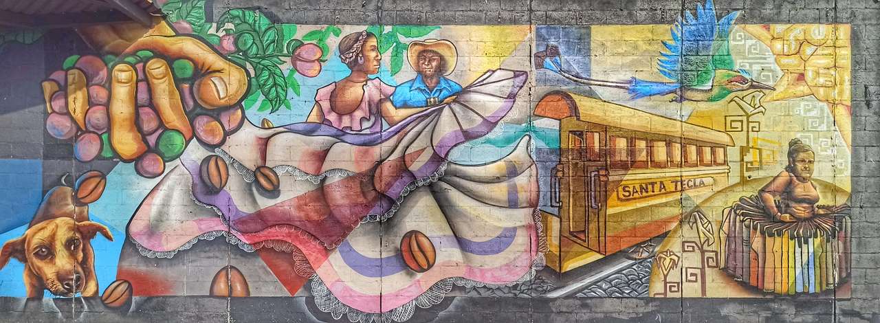 Pouliční umění, Santa Tecla, Salvador skládačky online