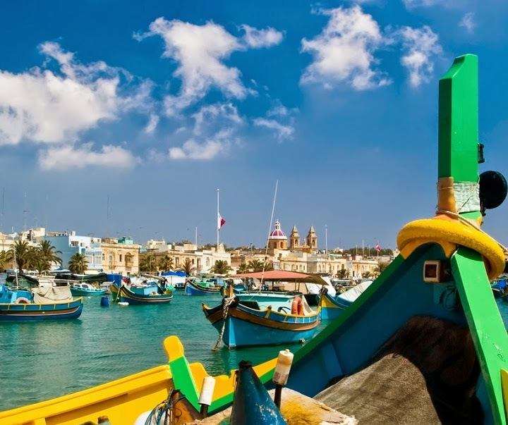 Pohled na záliv na Maltě online puzzle