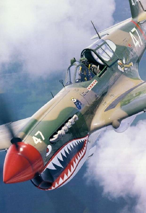 p-40 kitty hawk flying tiger jigsaw puzzle online