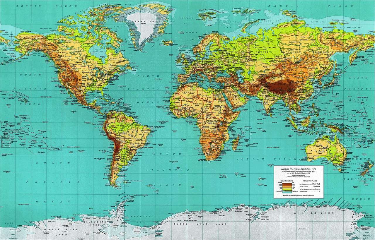 Weltkarte Puzzlespiel online