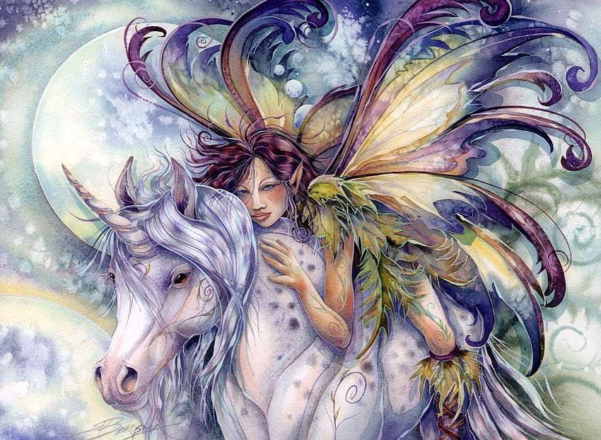 Fairy and unicorn online puzzle