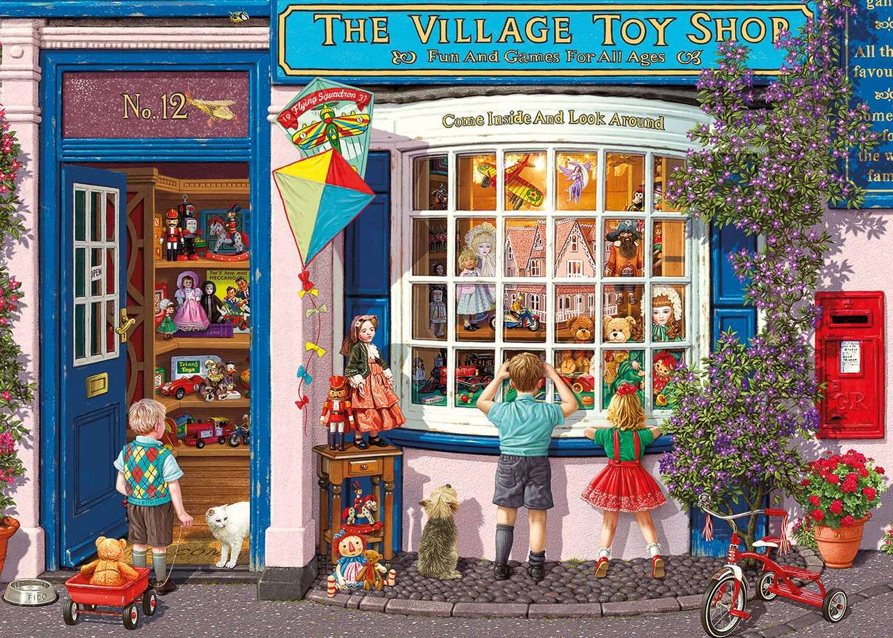 de speelgoedwinkel van het dorp legpuzzel online