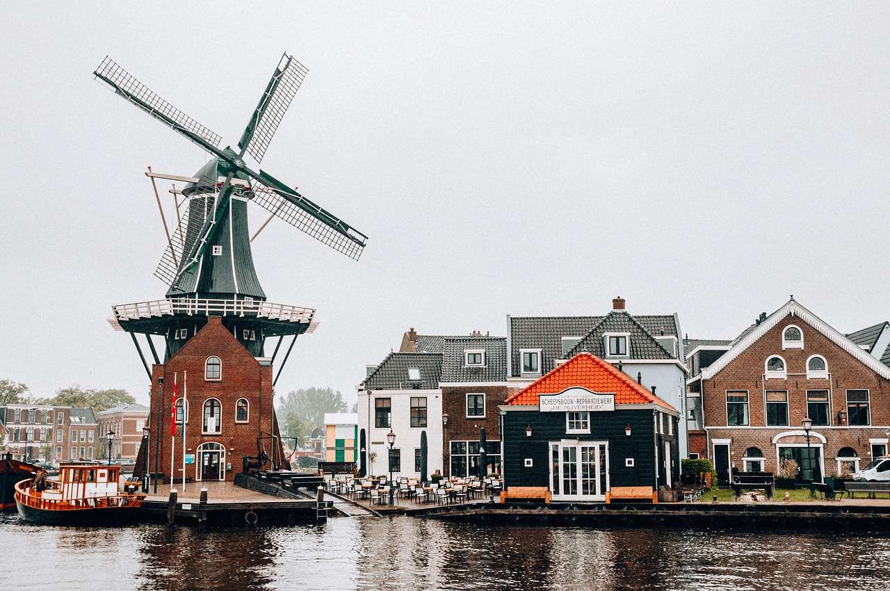 Nederländerna väderkvarn pussel på nätet