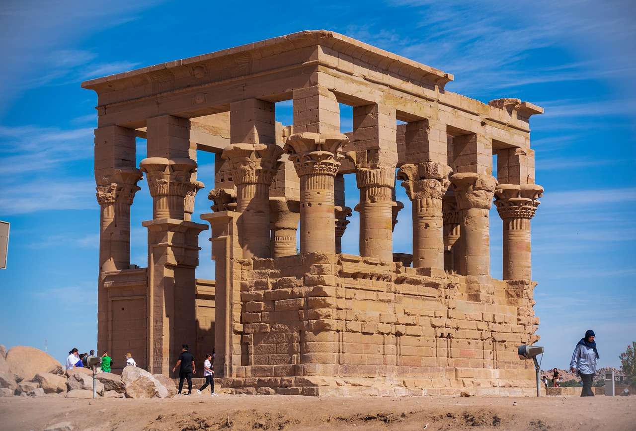 Egyptisk arkitektur pussel på nätet