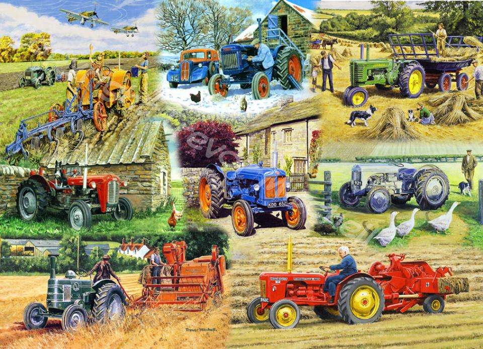Zeer artistieke tractoren online puzzel