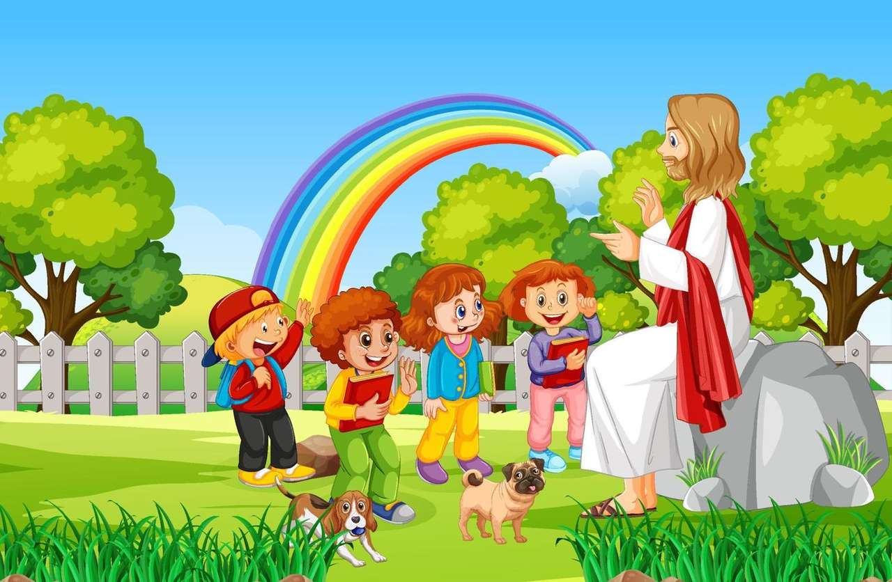 Jesus and the children online puzzle