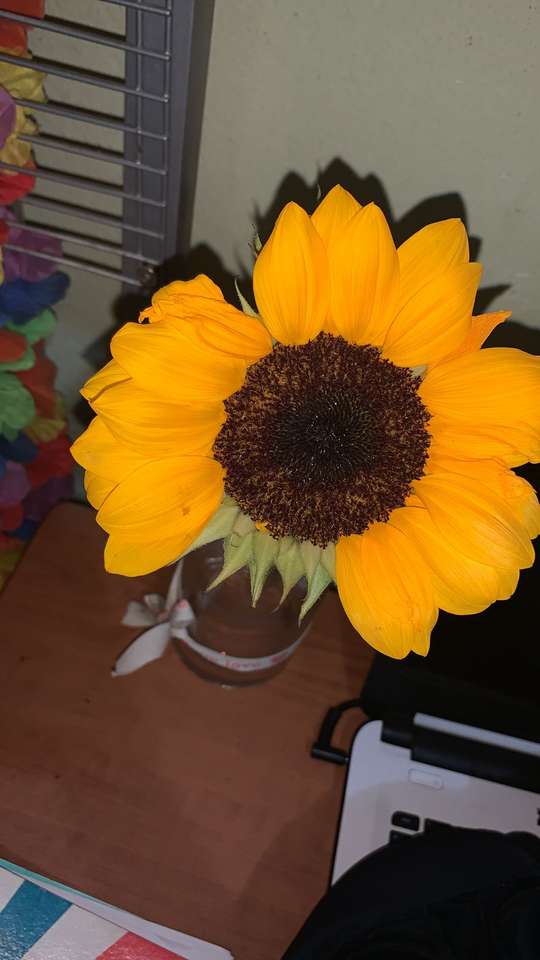 Gele zonnebloemen legpuzzel online