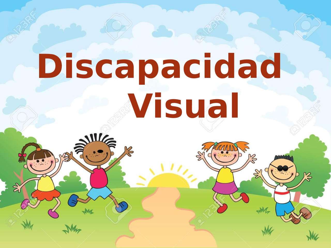 Visual disability online puzzle