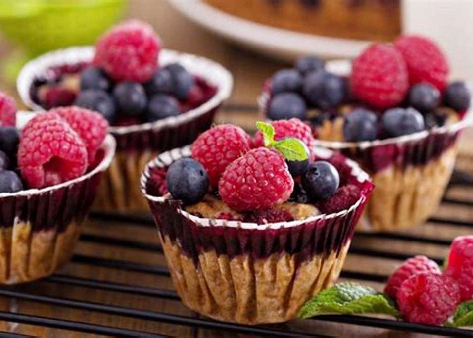 Muffins met fruit legpuzzel online