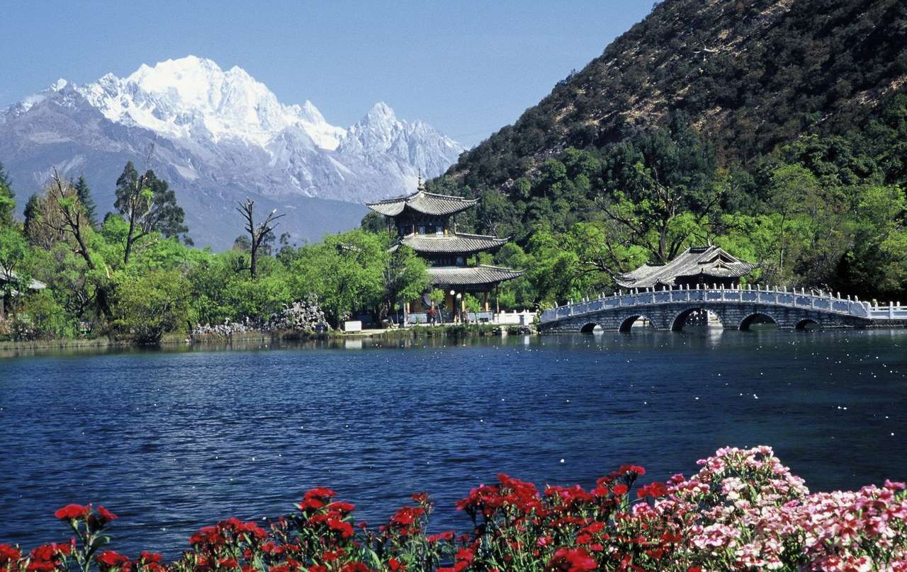 Prachtig landschap uit China online puzzel