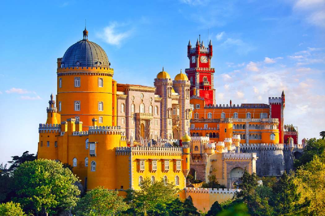 Дворец Пена - Синтра - Португалия пазл онлайн