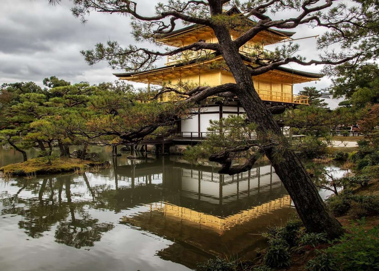 Japan-Kyoto -Tempelbyggnad pussel på nätet