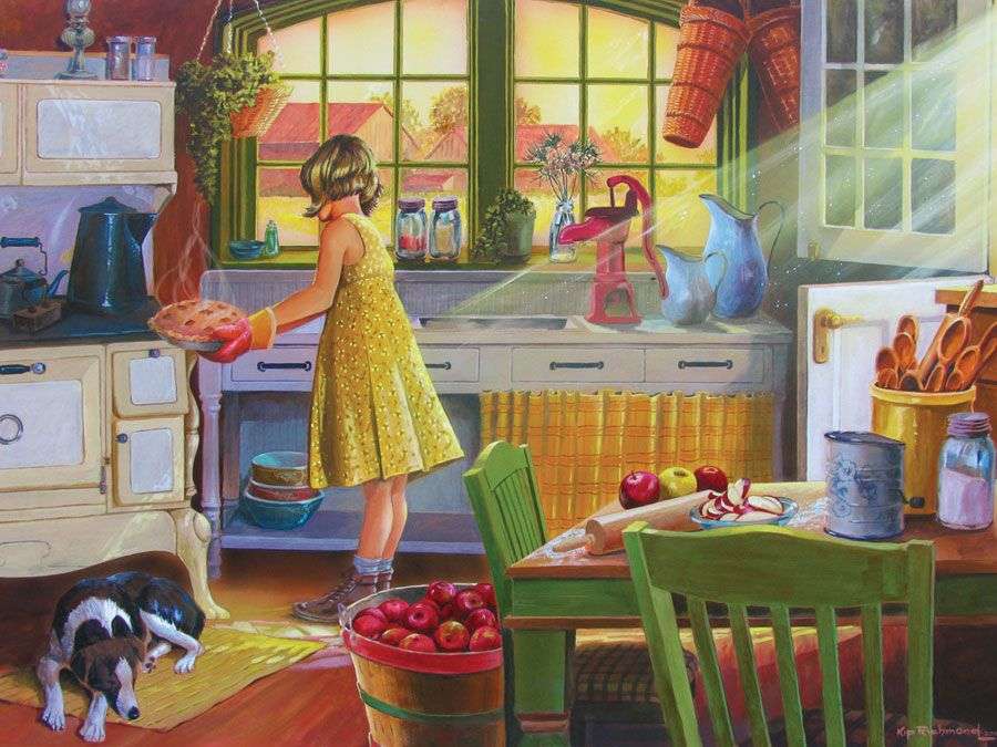 Cooking in the kitchen jigsaw puzzle online