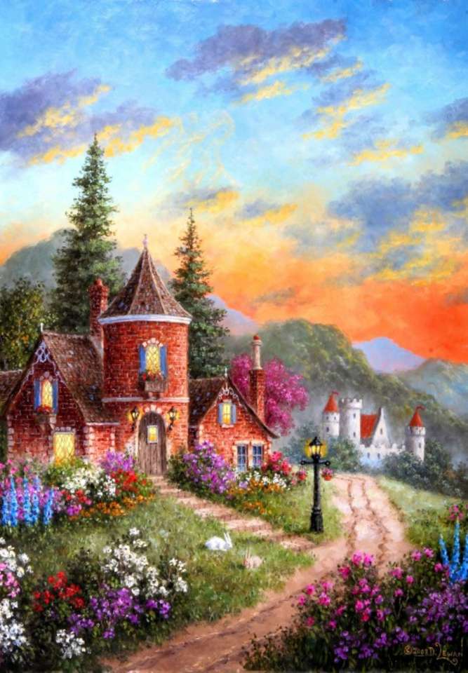 mansion near the castle jigsaw puzzle online
