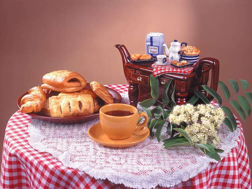 Nagyanyáink házi zsemleje délutáni teához kirakós online