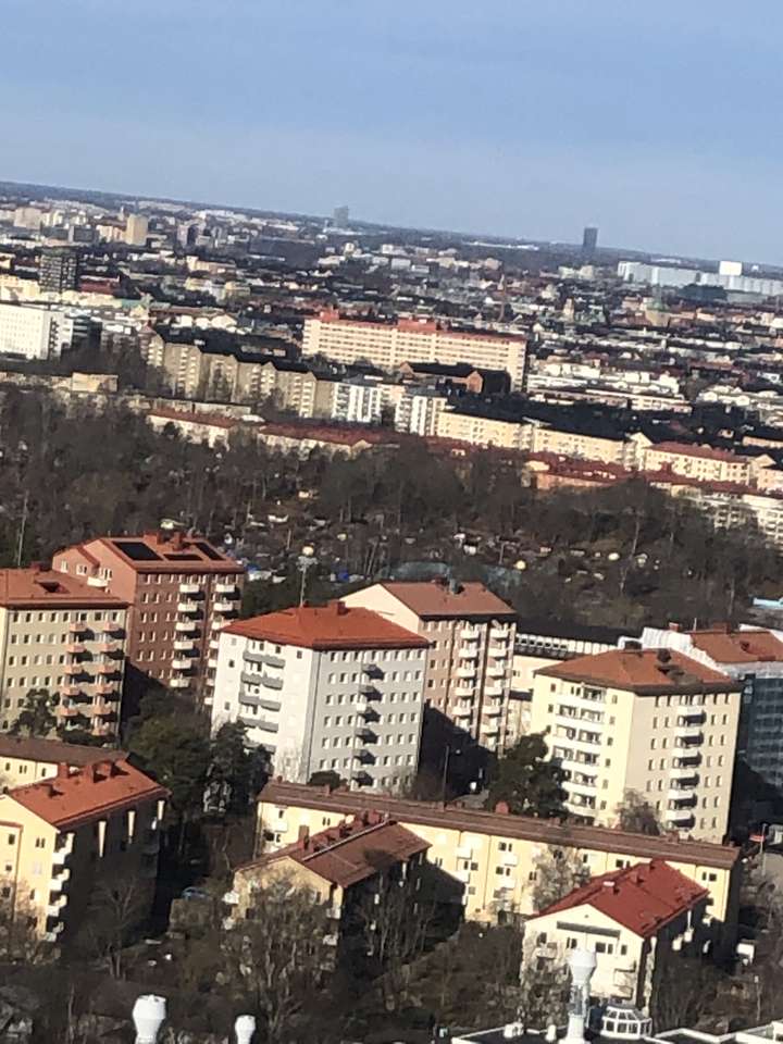 Вид на Стокгольм з неба онлайн пазл