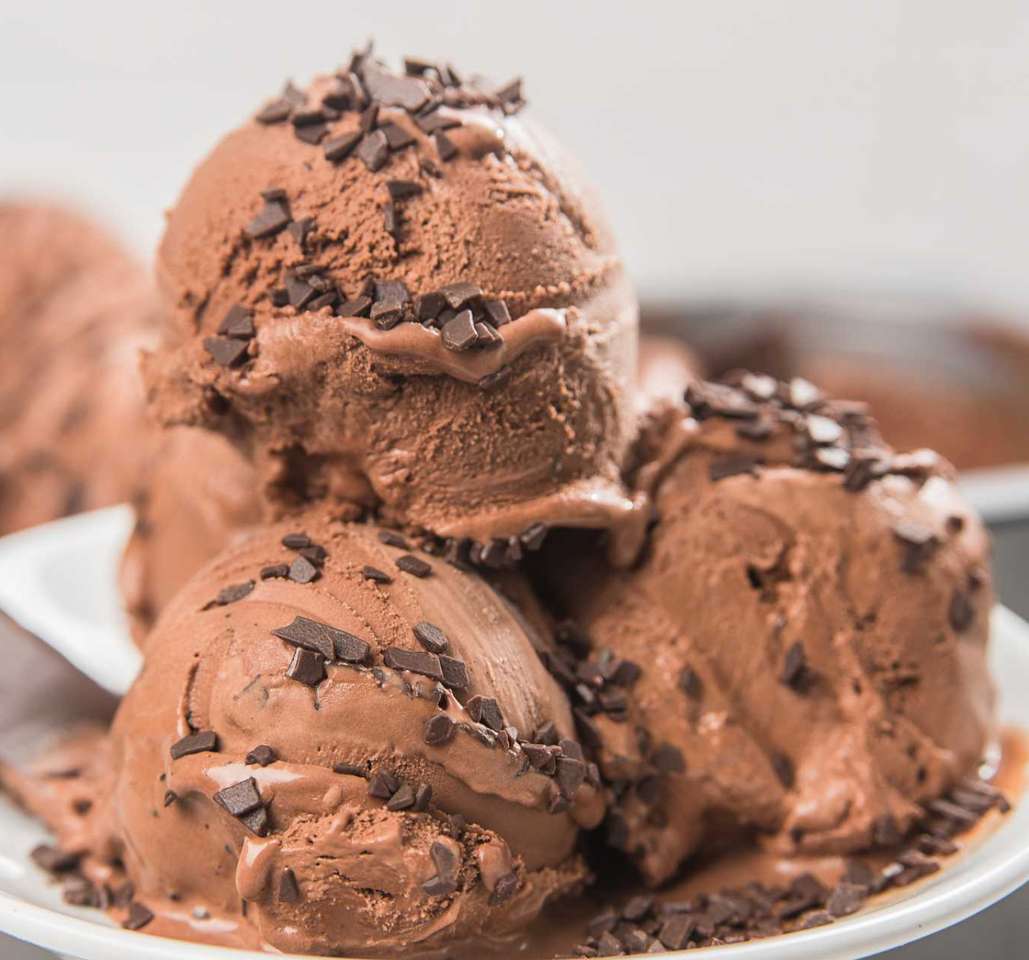 Crème glacée fouettée au chocolat puzzle en ligne