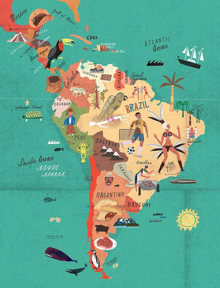 América Latina puzzle en ligne