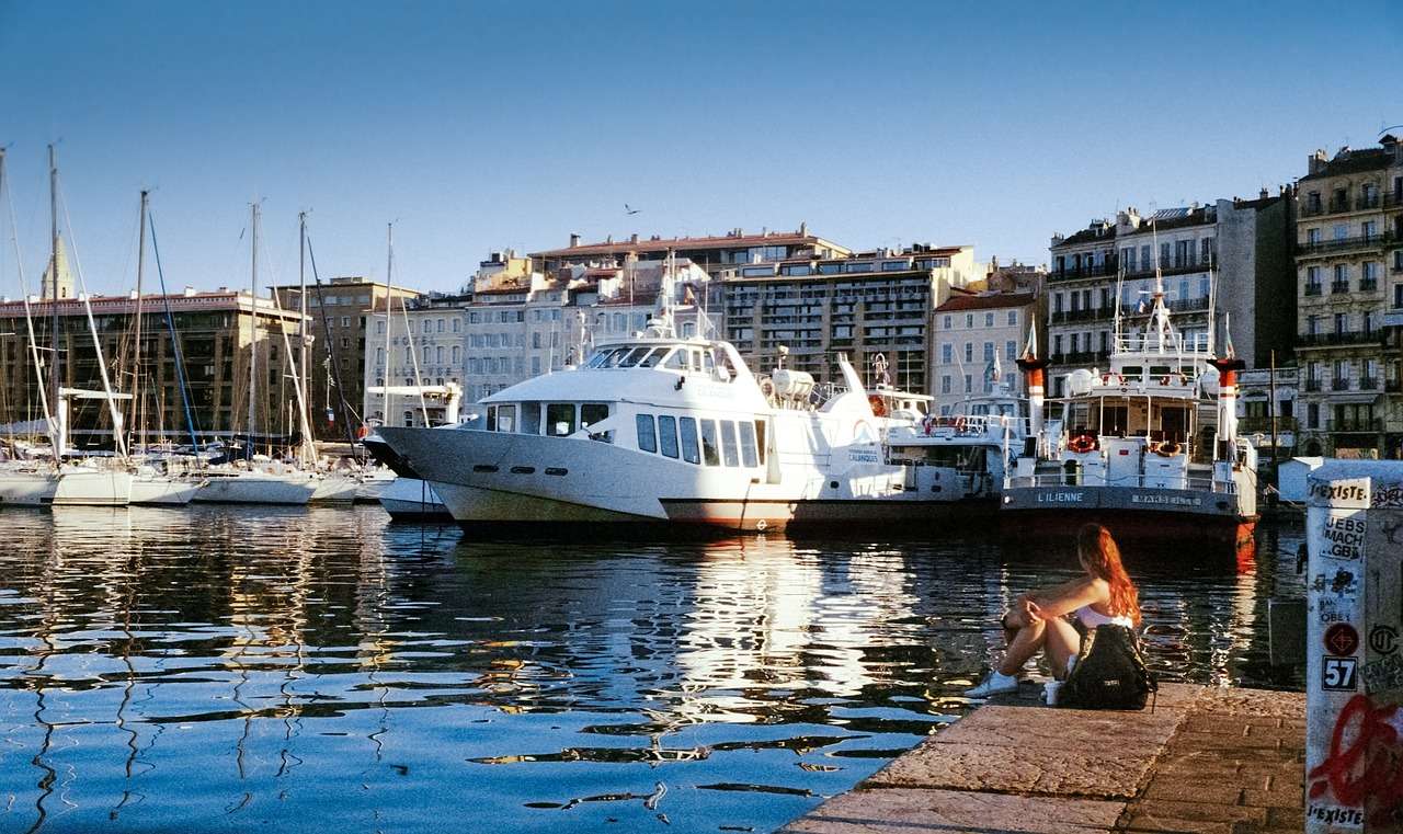 Marseilles hamn pussel på nätet