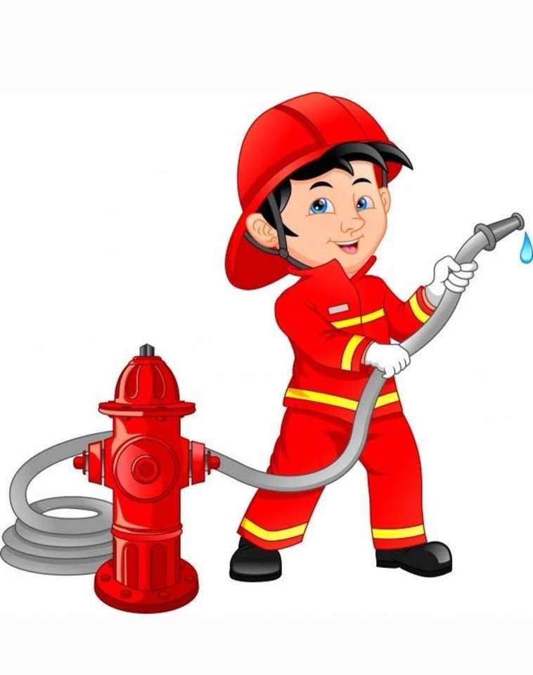 Onze dappere brandweerman legpuzzel online