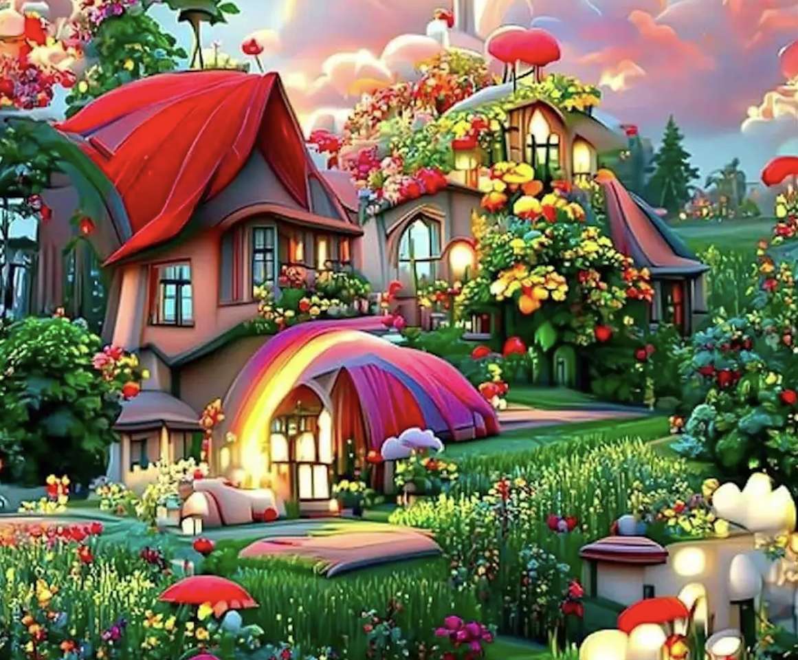 Дом-сад нашей мечты :) пазл онлайн