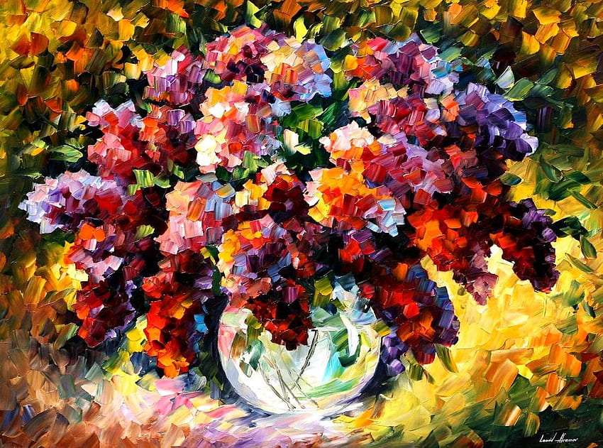 Spring painted by the painter's hand jigsaw puzzle online