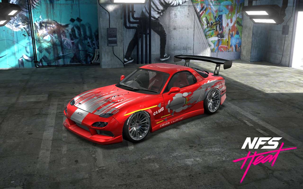 Need for speed heat Mazda RX7 fd3s online puzzle