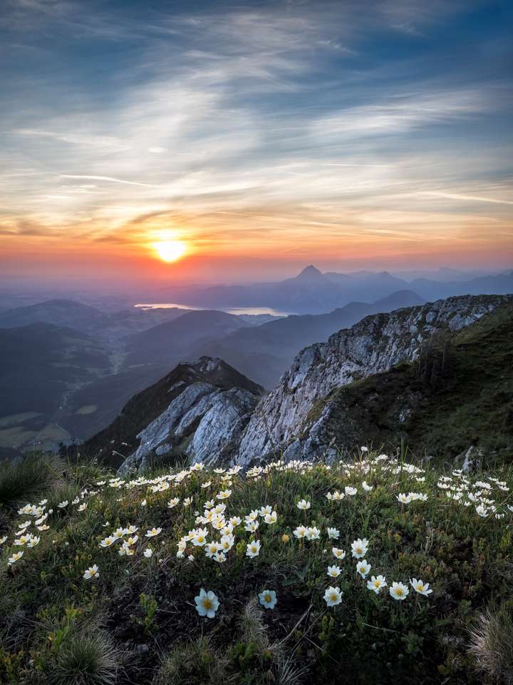 El atardecer rompecabezas en línea