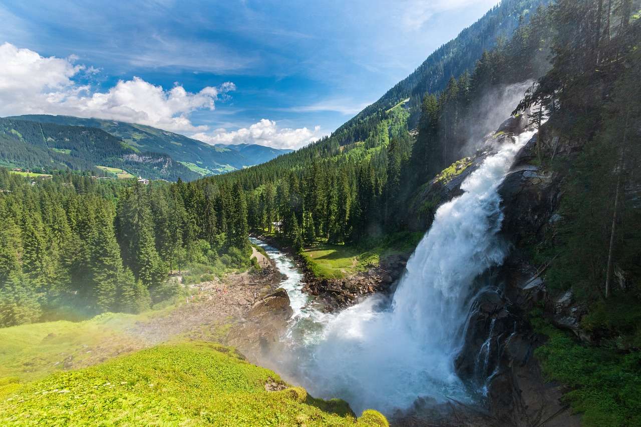 Vodopád Alp online puzzle