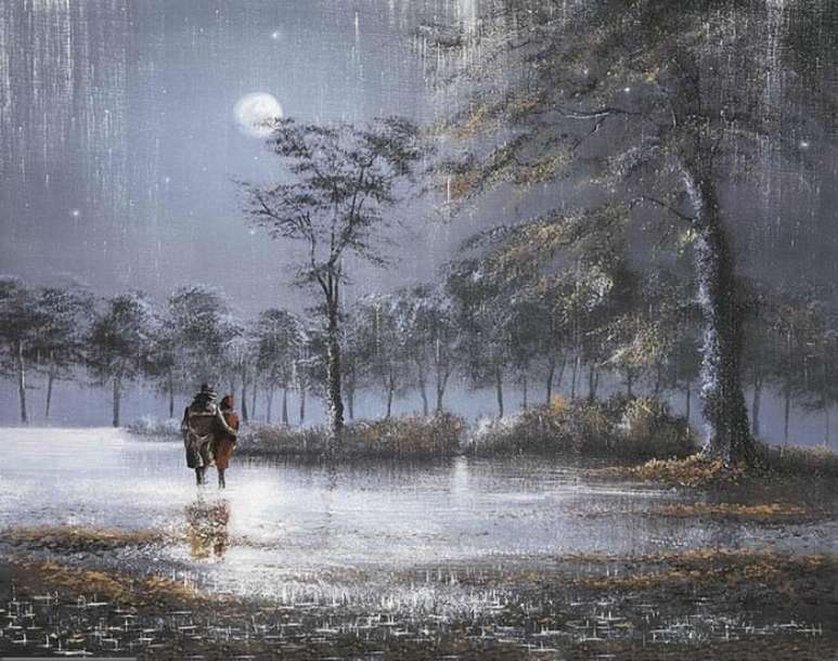 La luna piena e la pioggia puzzle online