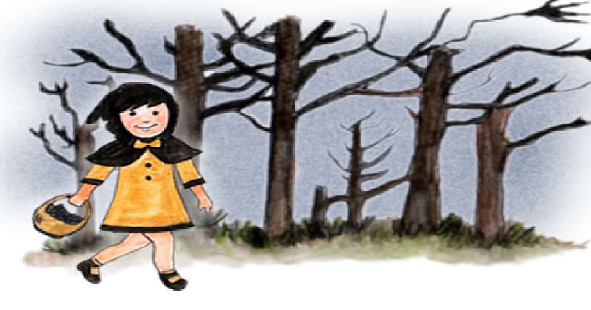 flicka i skogen pussel på nätet