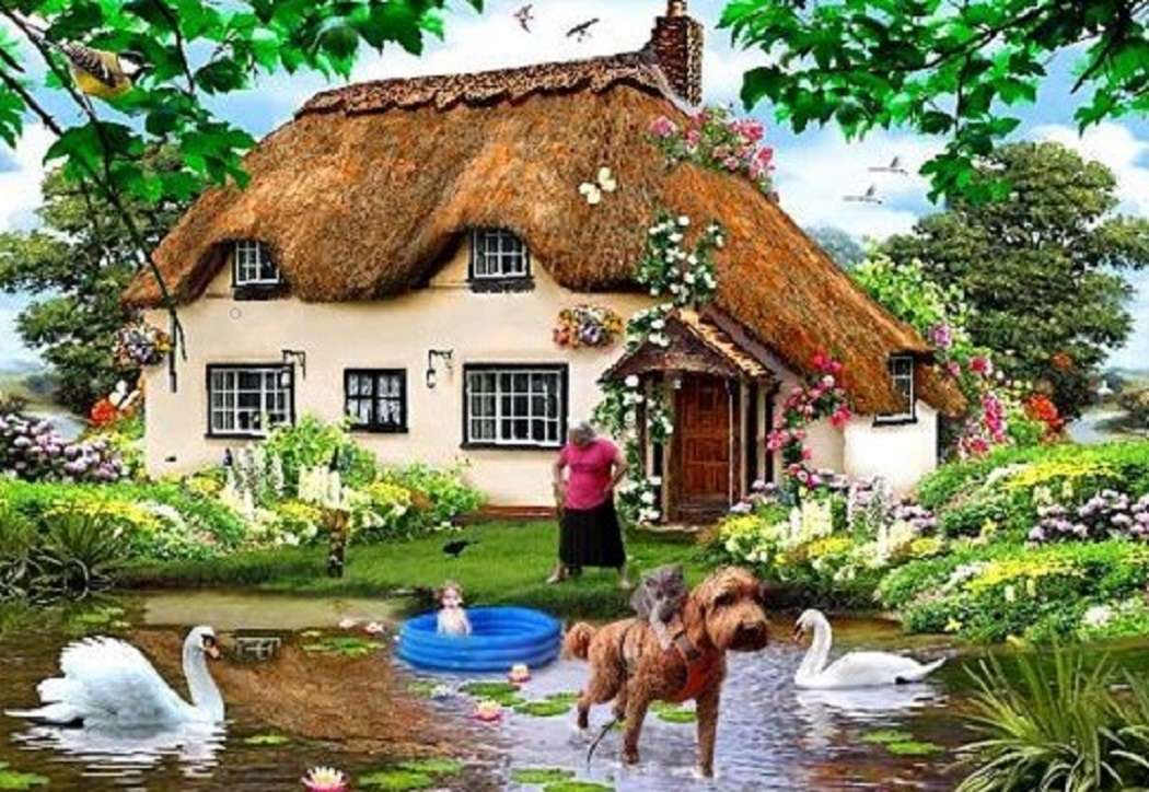 Szép vidéki ház online puzzle