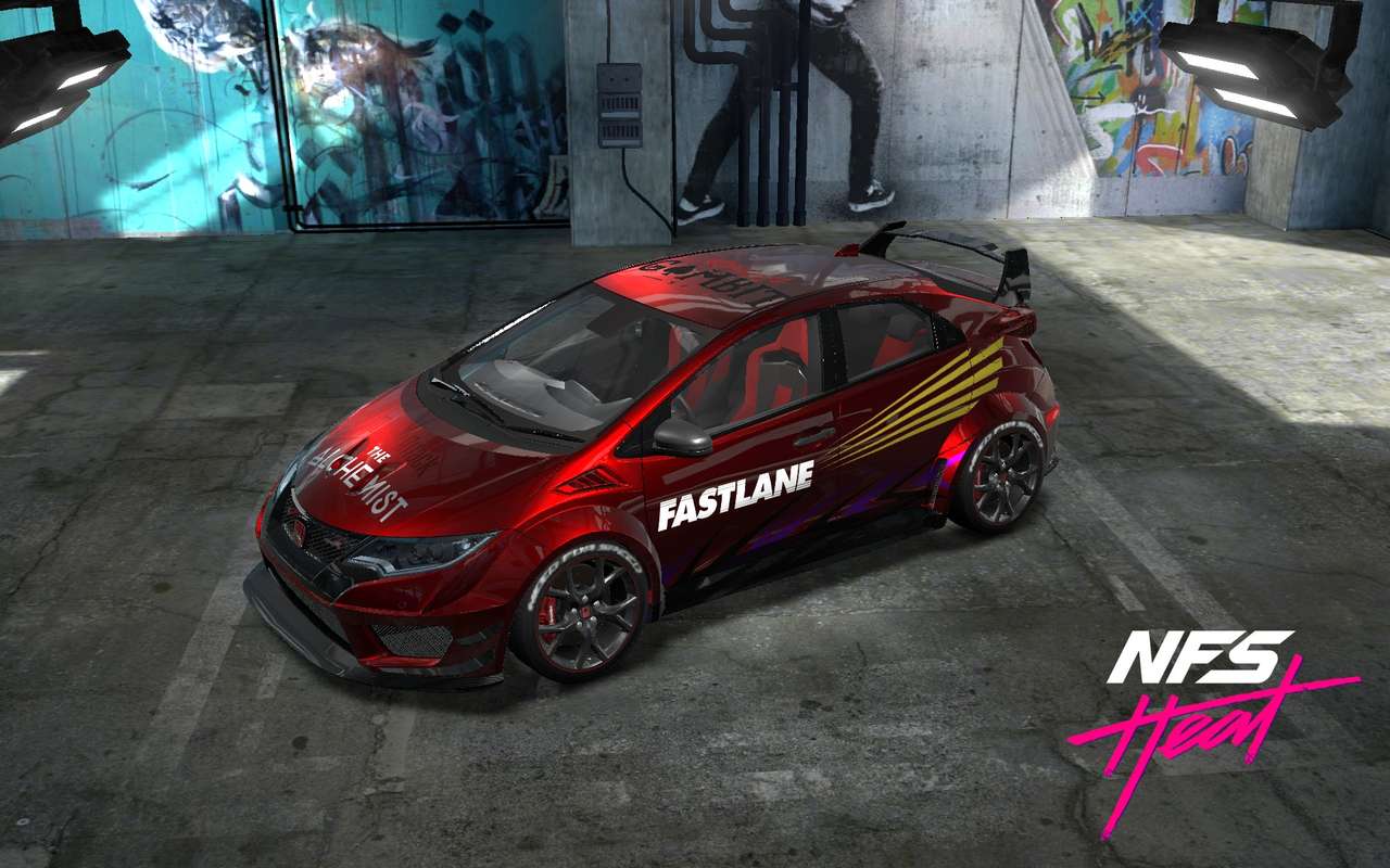 Need for Speed ​​Heat Honda Civic Typ R Puzzlespiel online