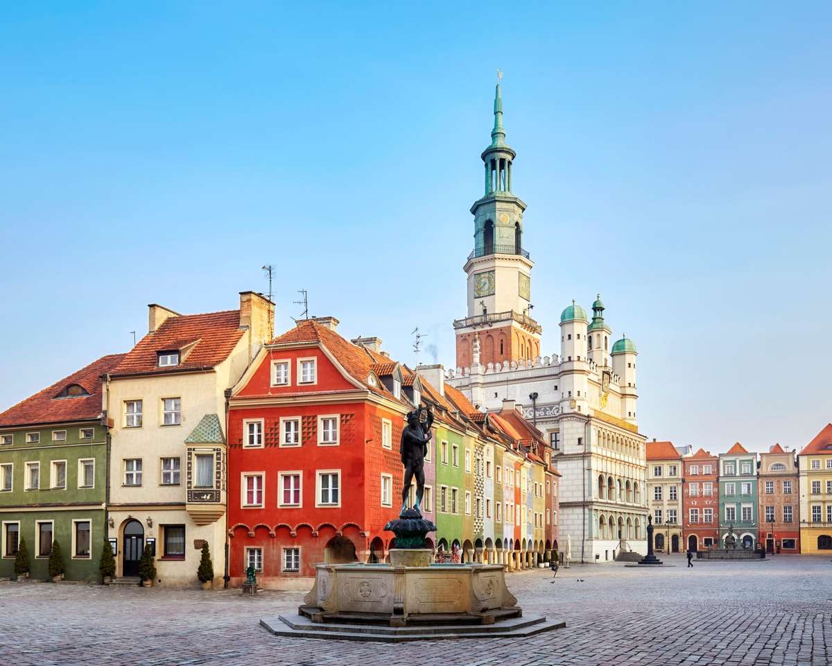 Orașul vechi din Poznań jigsaw puzzle online