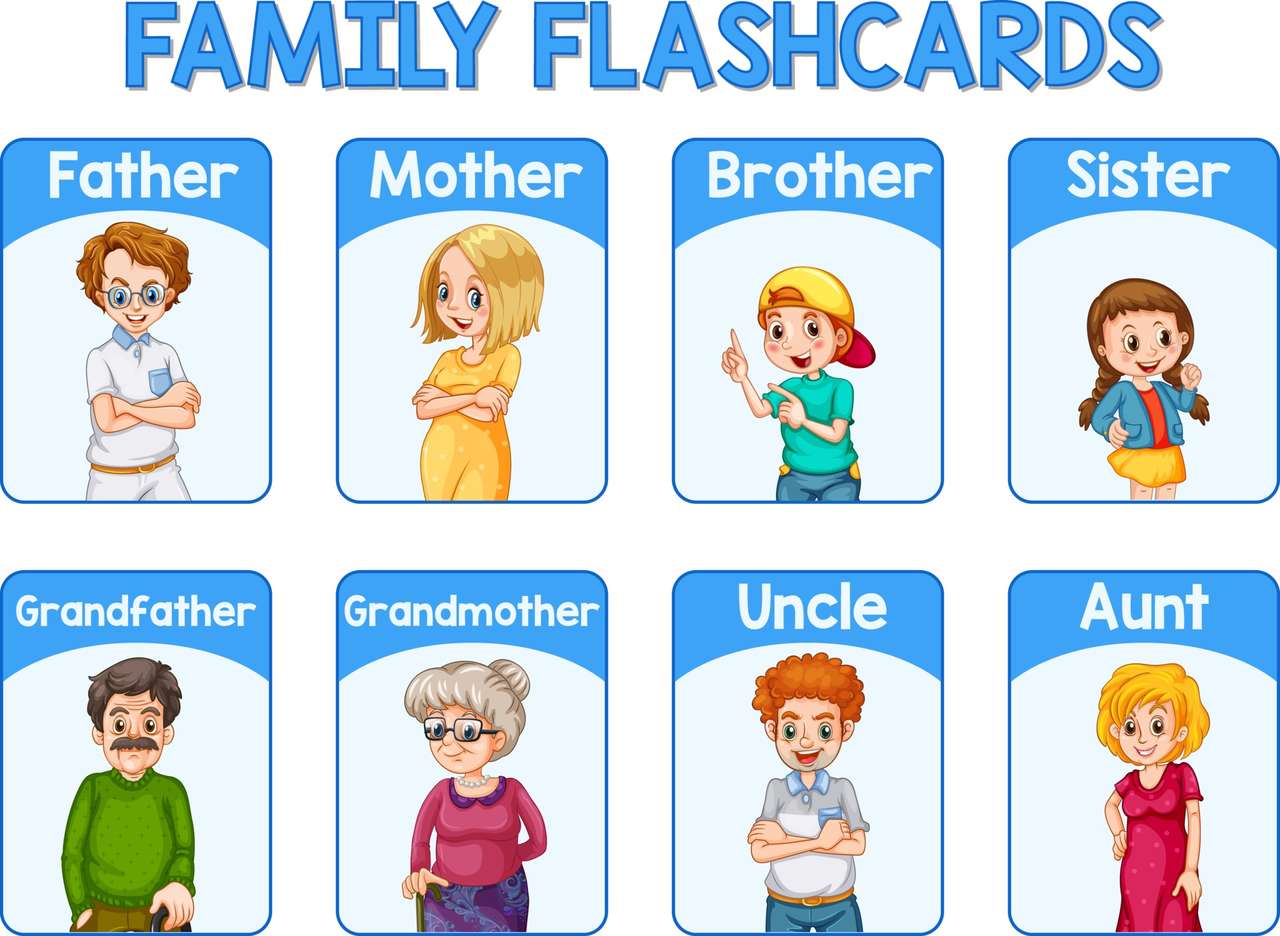 Členové rodiny online puzzle